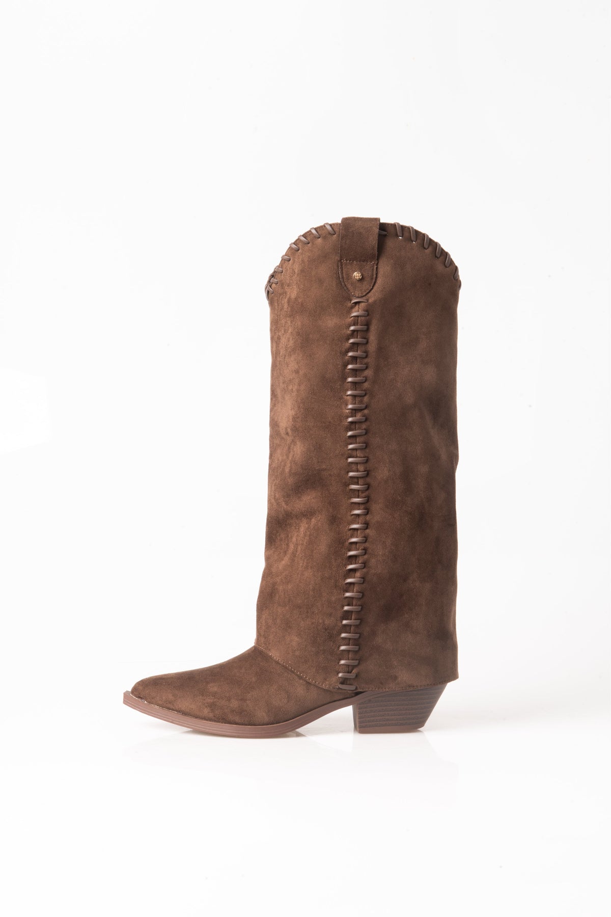 BOTA COWBOY MARRÓN DE MUJER CON BORDADOS | 2751 ANTE Olive