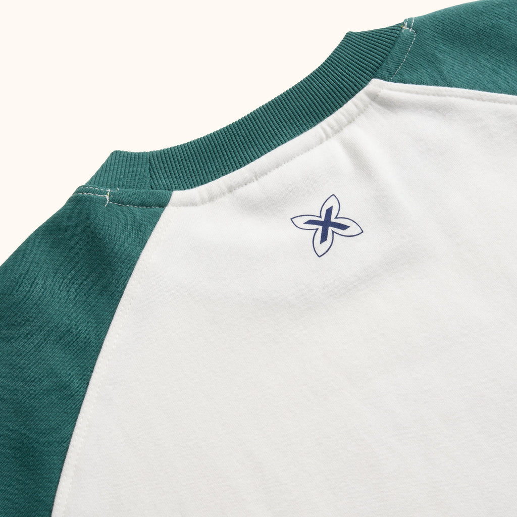 Munich Lifestyle 2507679 Ranglán Sweatshirt Troy Green