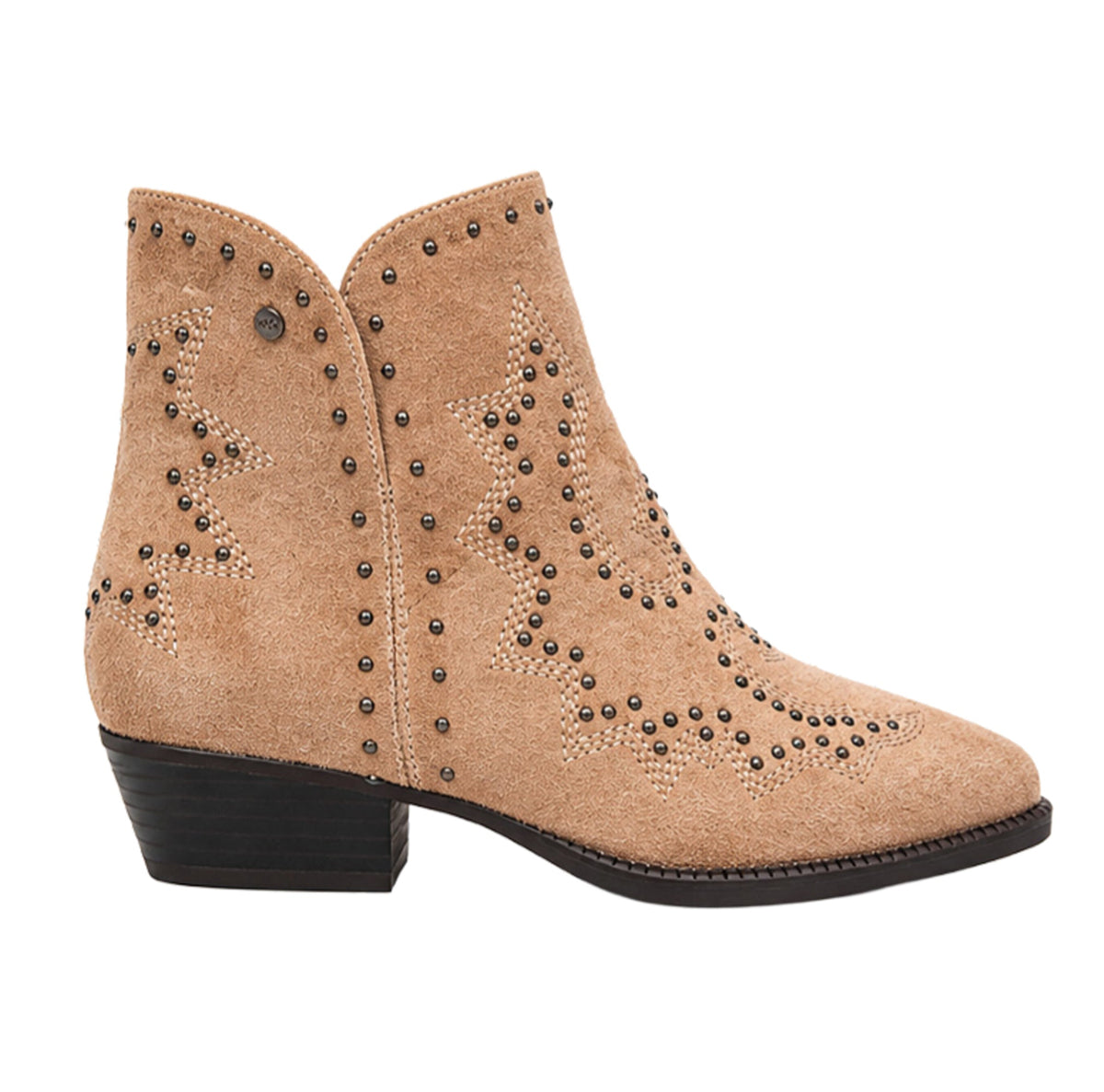 BOTÍN COWBOY BEIGE DE MUJER CON BORDADOS | 2763 ANTE Beige