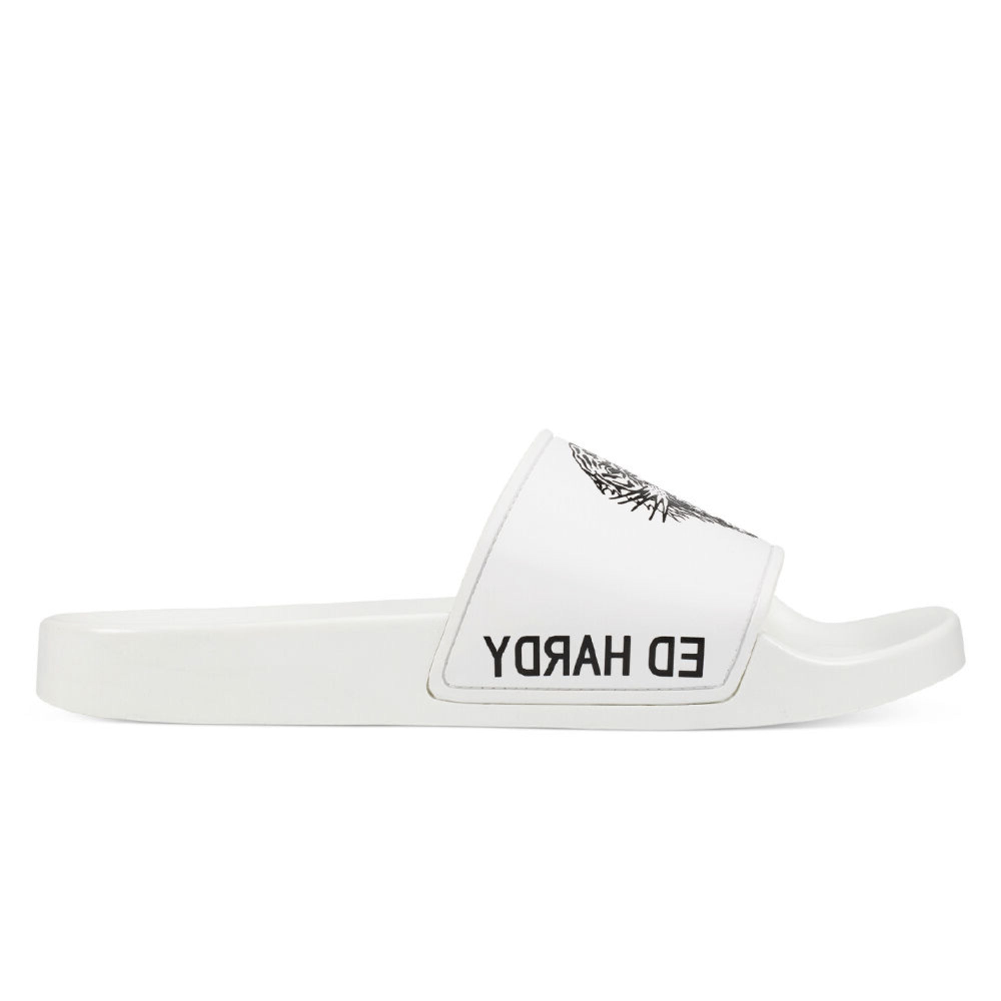 Ed Hardy Sexy Beast Sliders White-Black