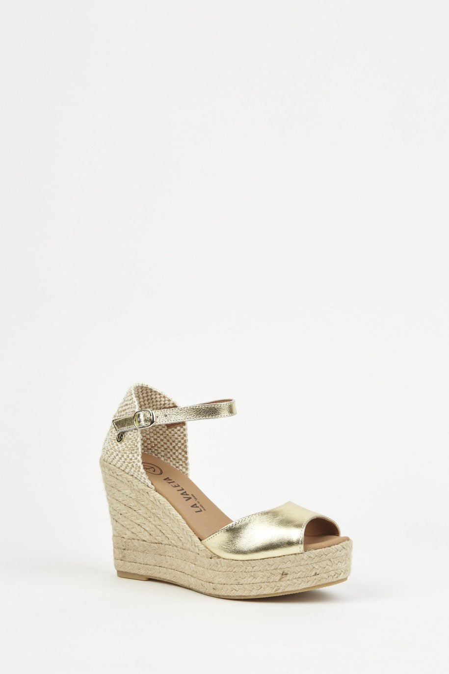 La Valeta Charlene Peep Toe Oro