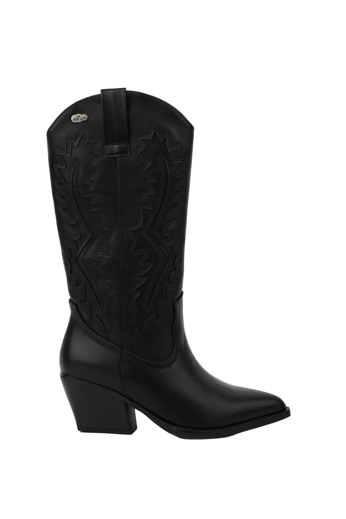 BOTA COWBOY DE MUJER NEGRA CON TACÓN CORTO | 2642 ANTE NEGRO