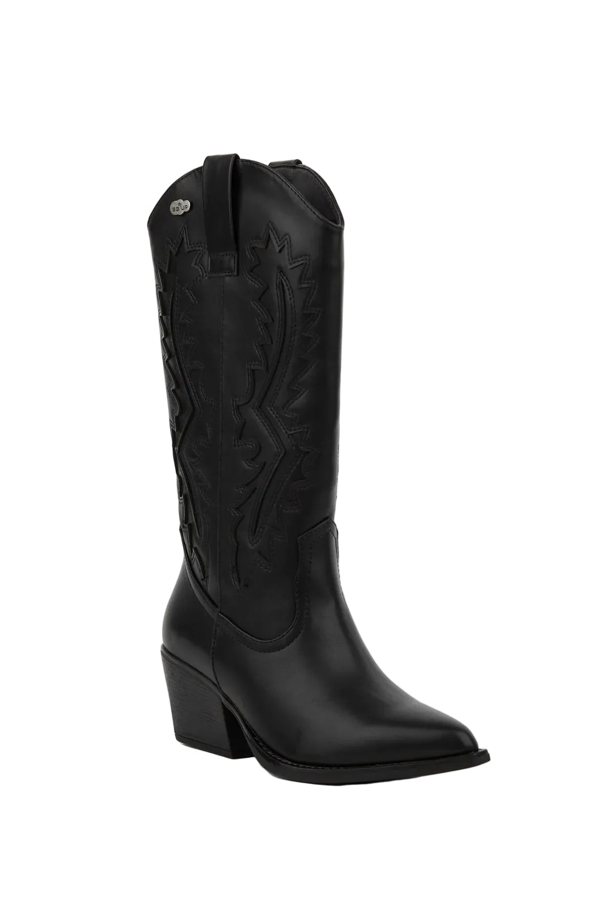 BOTA COWBOY DE MUJER NEGRA CON TACÓN CORTO | 2642 ANTE NEGRO