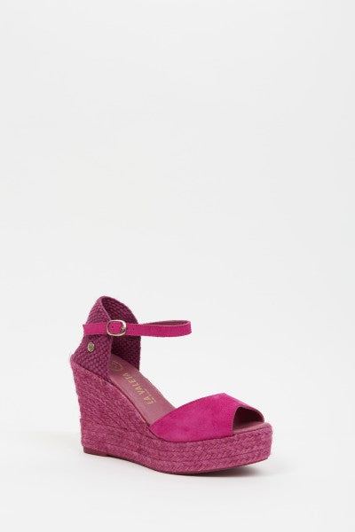 La Valeta Charlene Peep Toe Fucsia