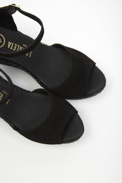 La Valeta Charlene Peep Toe Negro