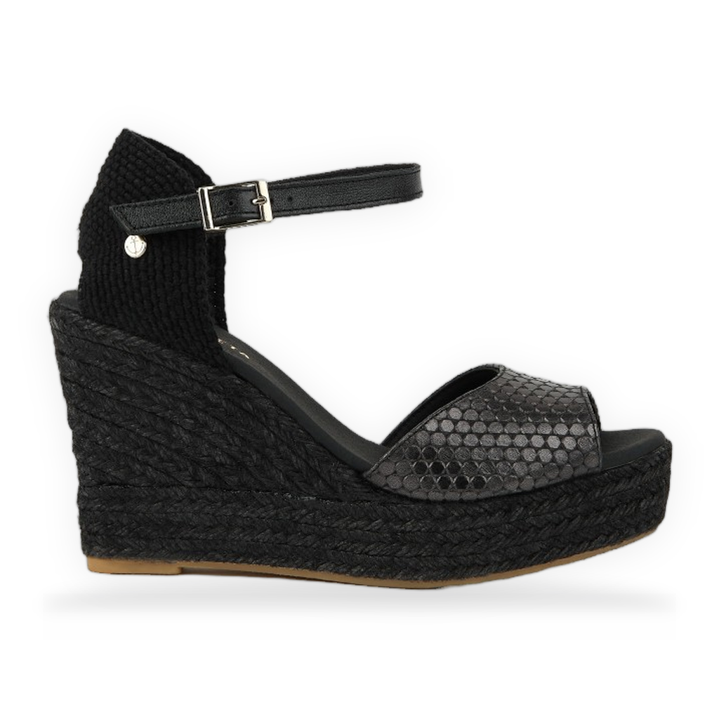 La Valeta Vera Peep Toe Negro