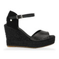 La Valeta Vera Peep Toe Negro