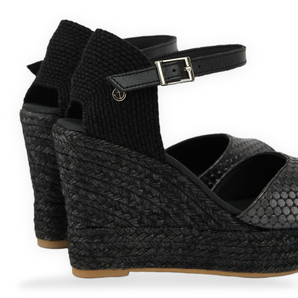 La Valeta Vera Peep Toe Negro