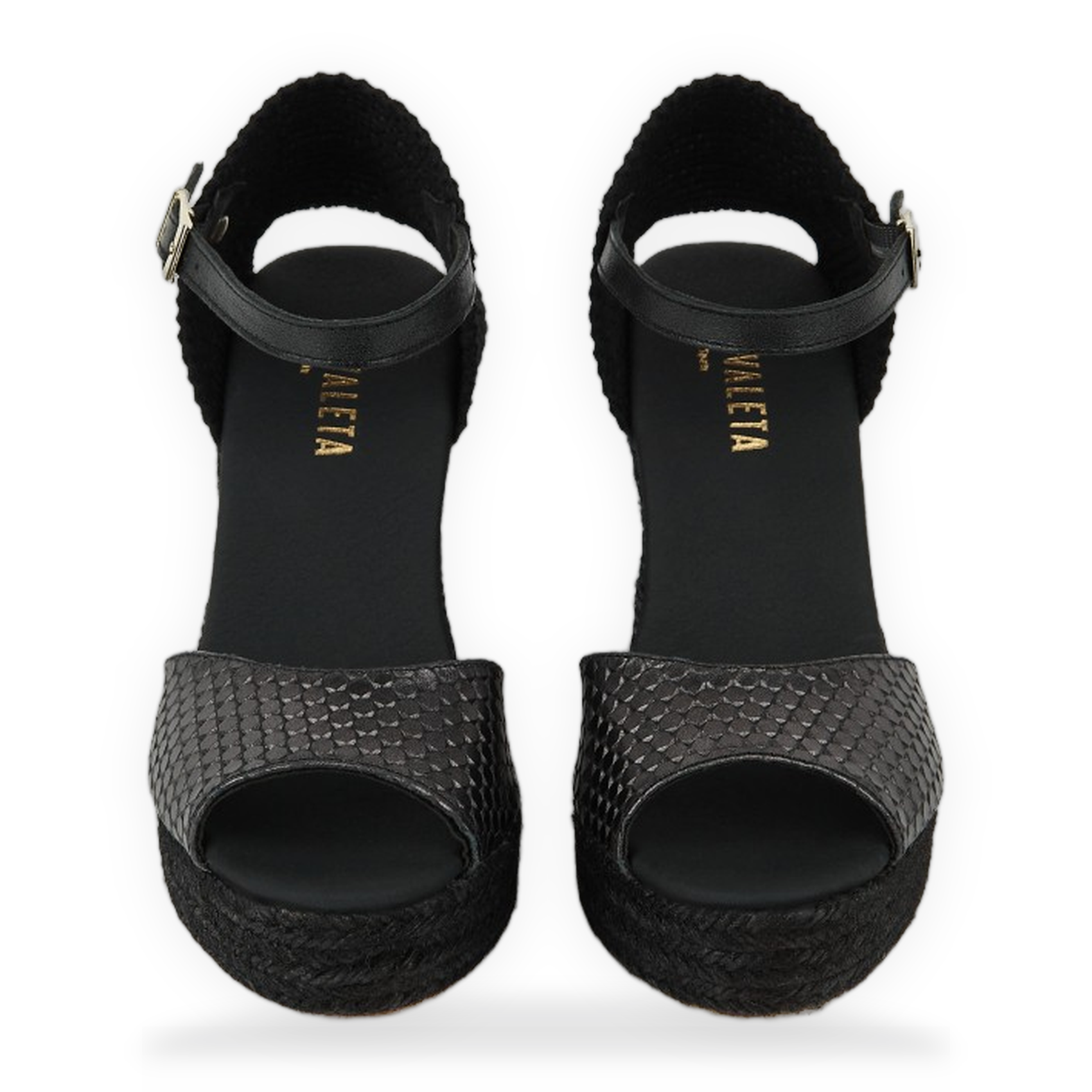 La Valeta Vera Peep Toe Negro