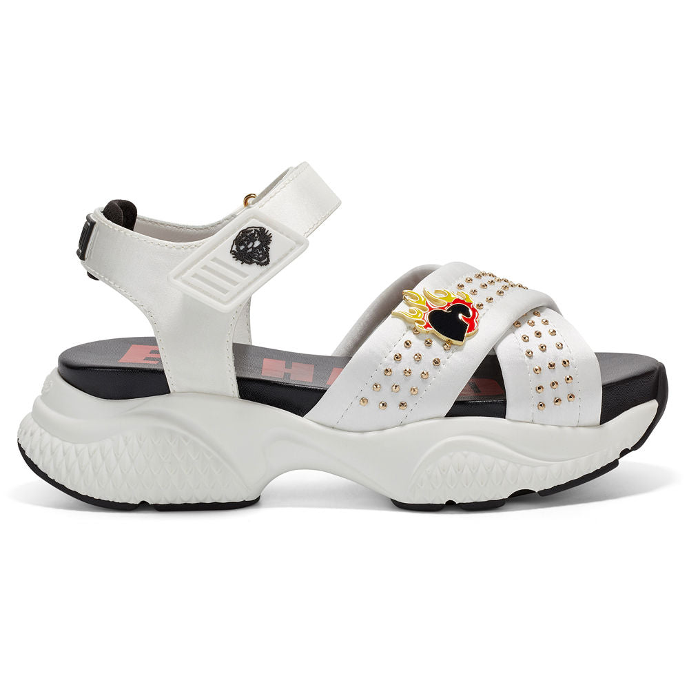 Ed Hardy Flaming Sandal White