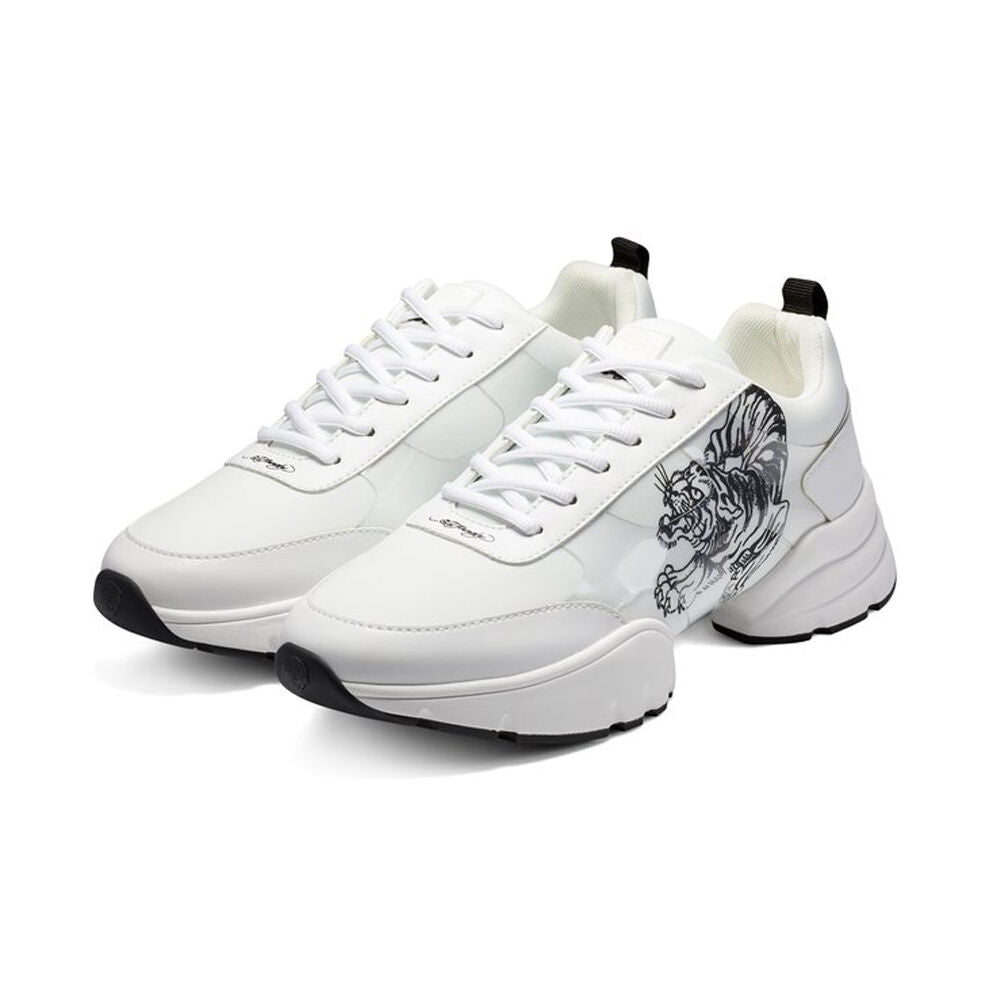 Ed Hardy Caged Runner Tiger White-Black