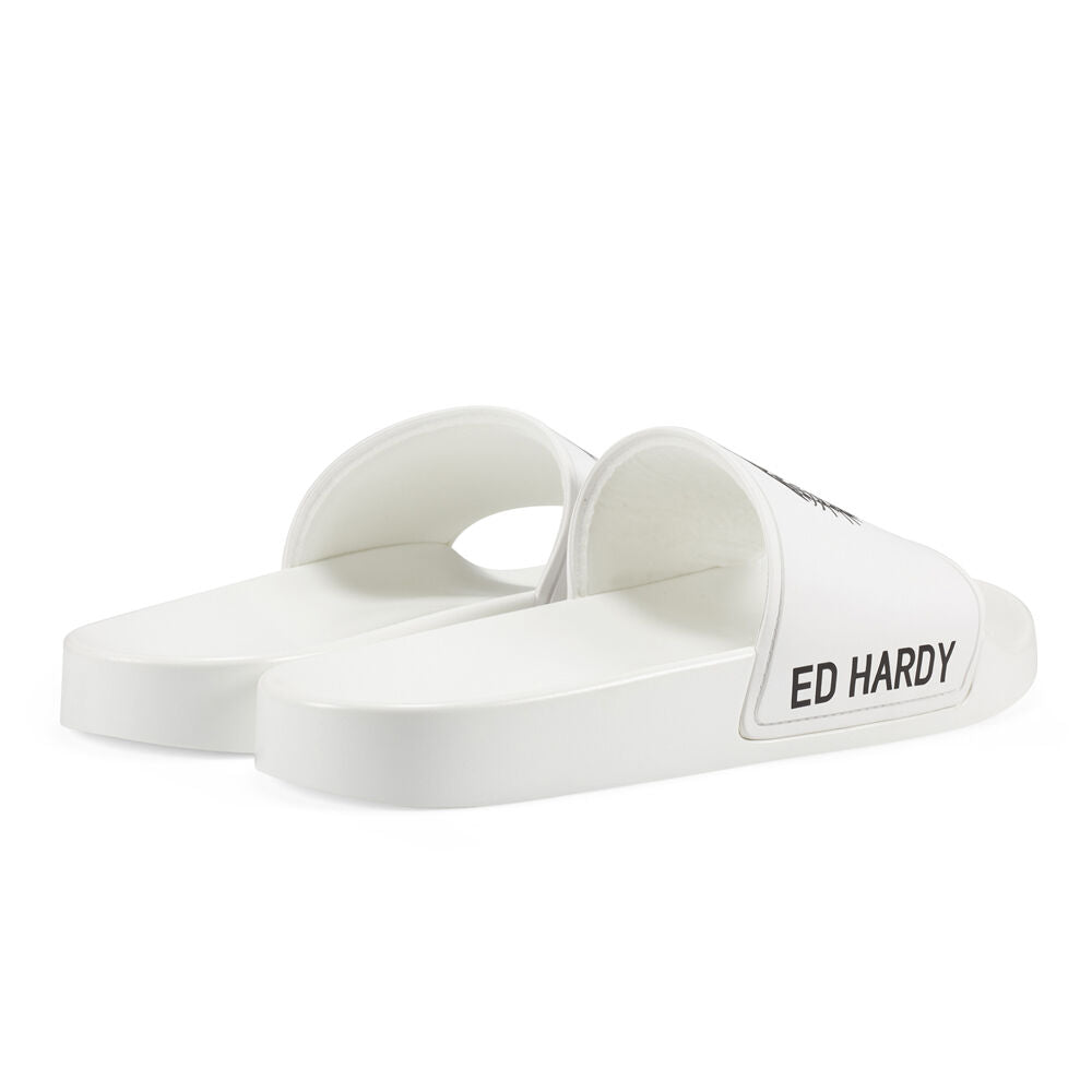 Ed Hardy Sexy Beast Sliders White-Black