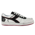 Diadora Magic Basket Low Icona Leather 501.178568 01 C5019 White/Red Granata
