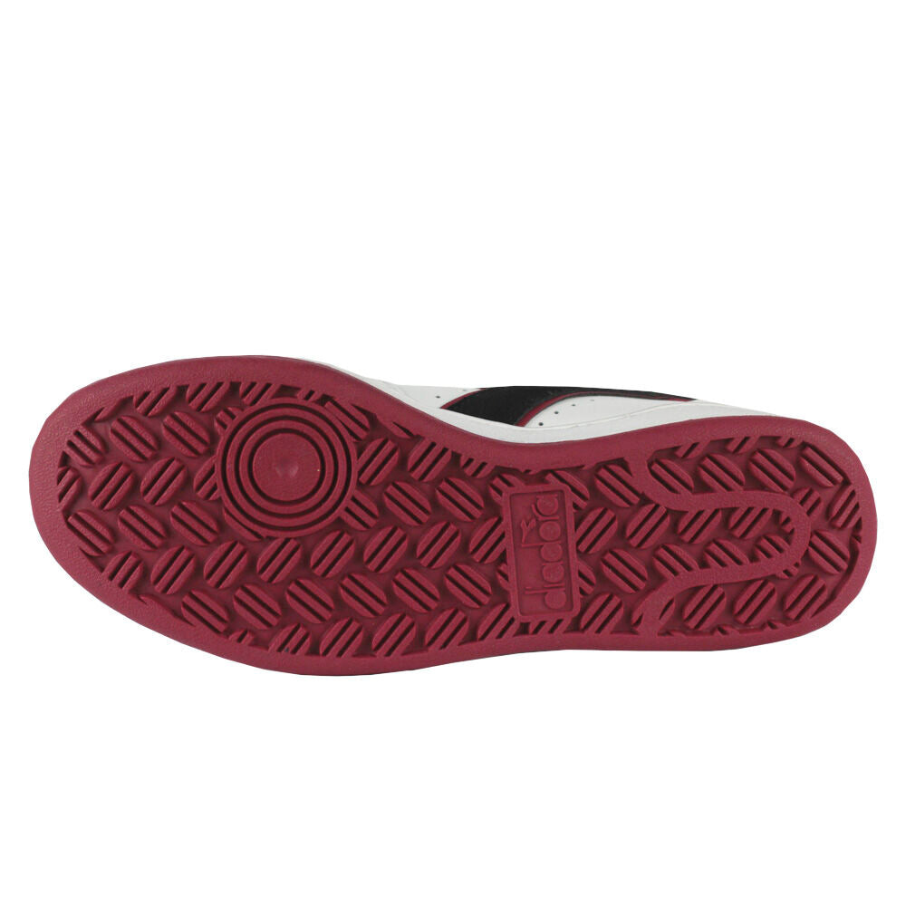 Diadora Magic Basket Mid Icona Leather 501.178566 01 C5019 White/Red Granata