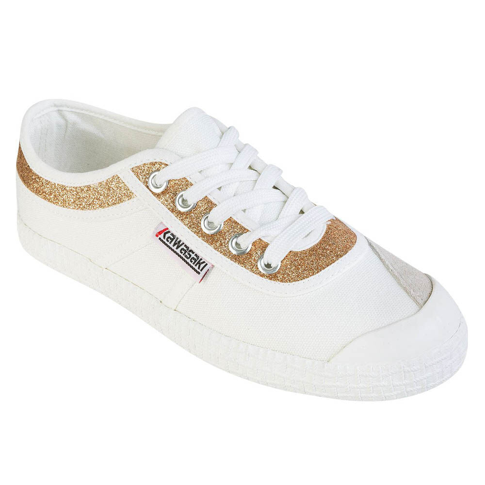 Chaussures en toile pailletée Kawasaki K194522 8890 Or