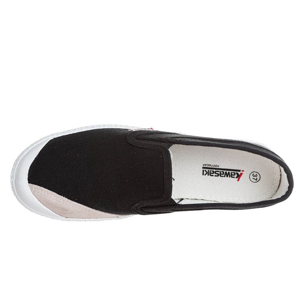 Chaussures Kawasaki Slip On en toile K212437 1001 Noir