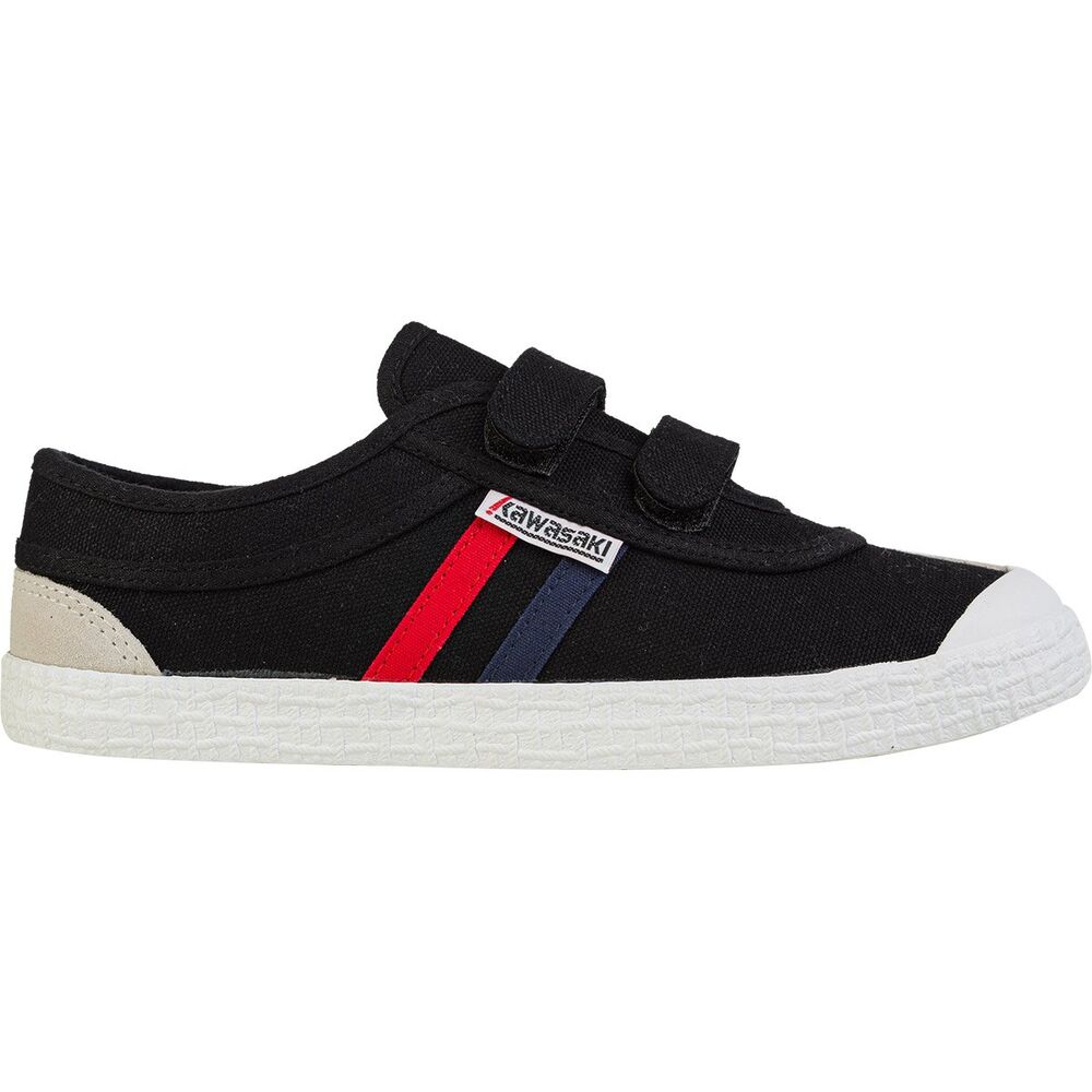 Chaussure rétro Kawasaki avec velcro K204505 1001 noire
