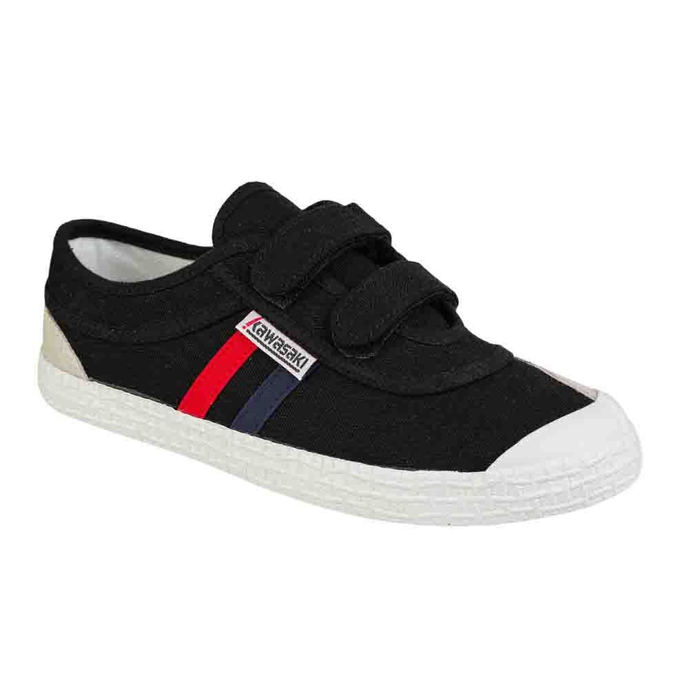 Chaussure rétro Kawasaki avec velcro K204505 1001 noire