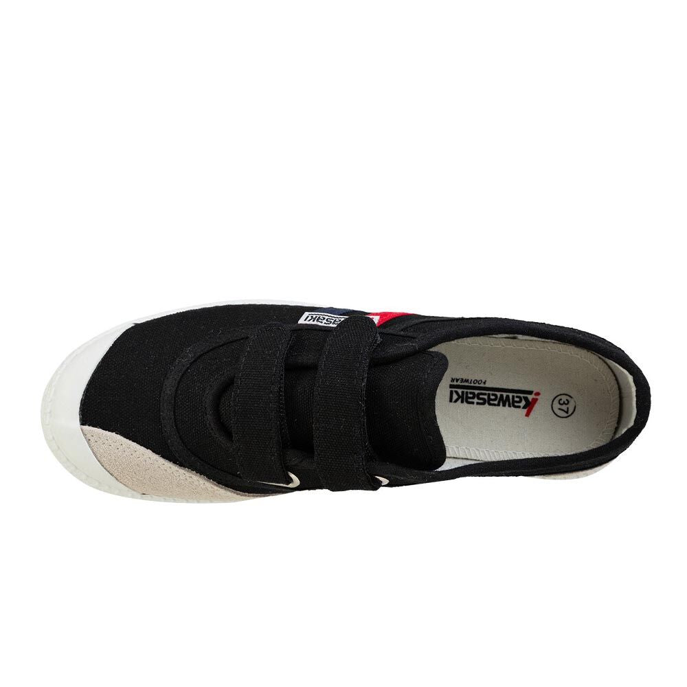 Chaussure rétro Kawasaki avec velcro K204505 1001 noire