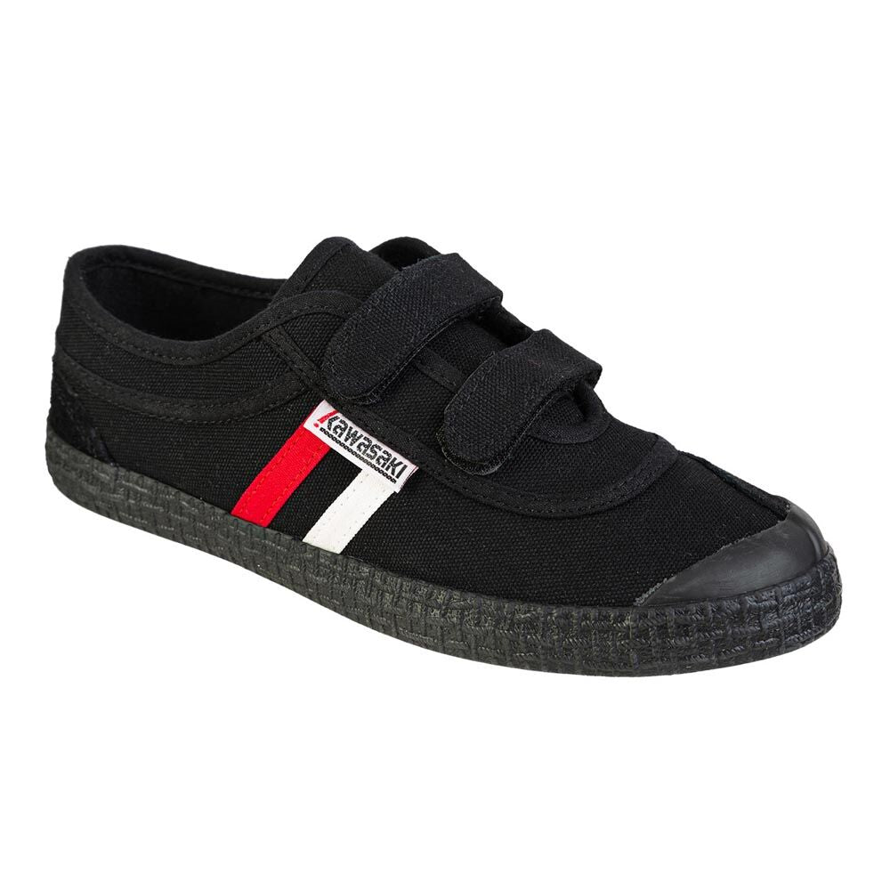 Chaussure rétro Kawasaki avec velcro K204505 1001S Noir uni