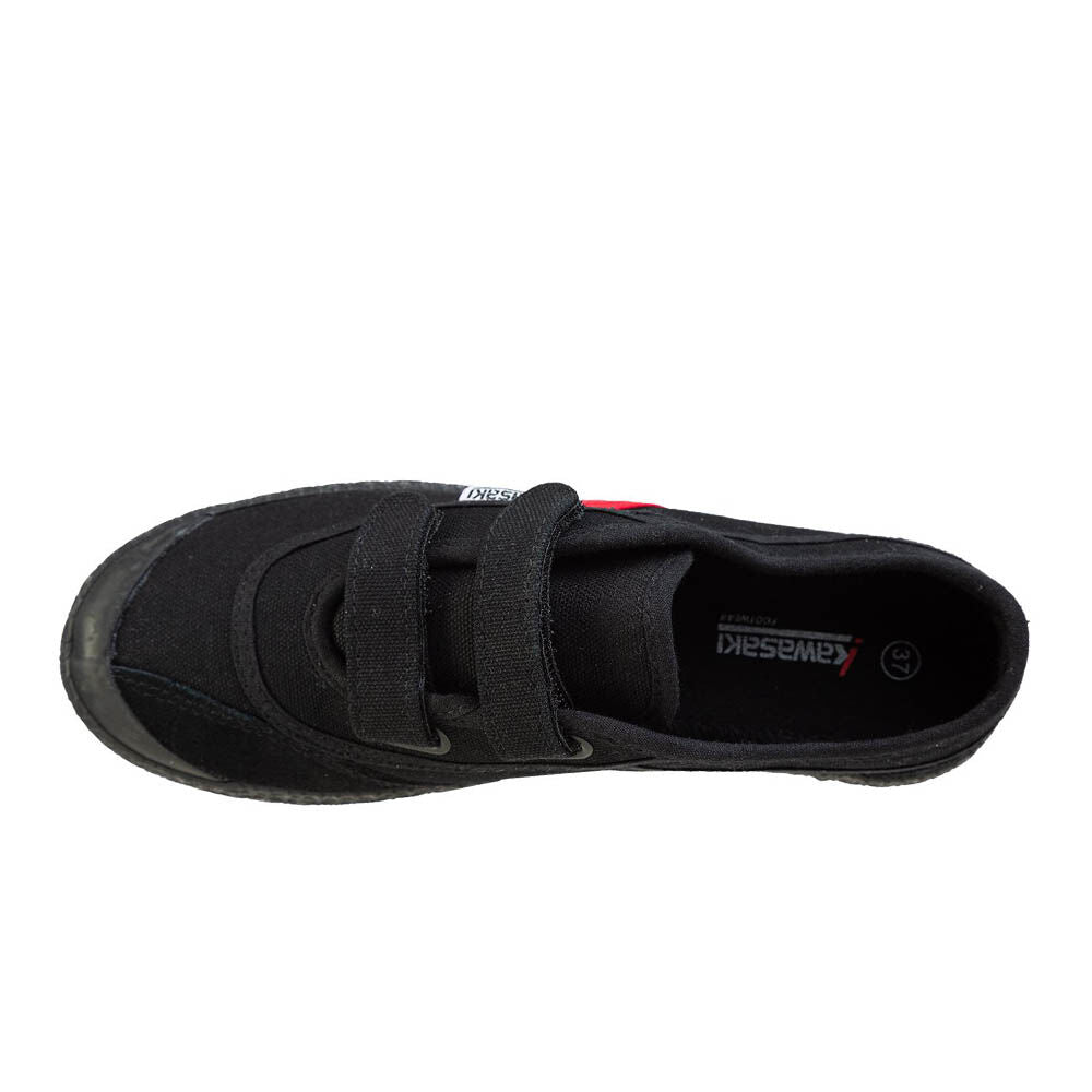 Chaussure rétro Kawasaki avec velcro K204505 1001S Noir uni