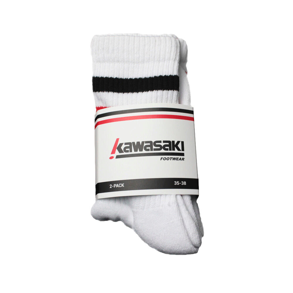 Lot de 2 paires de chaussettes Kawasaki K222068 1002 Blanc