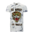 Ed Hardy Los Tigre T-Shirt White