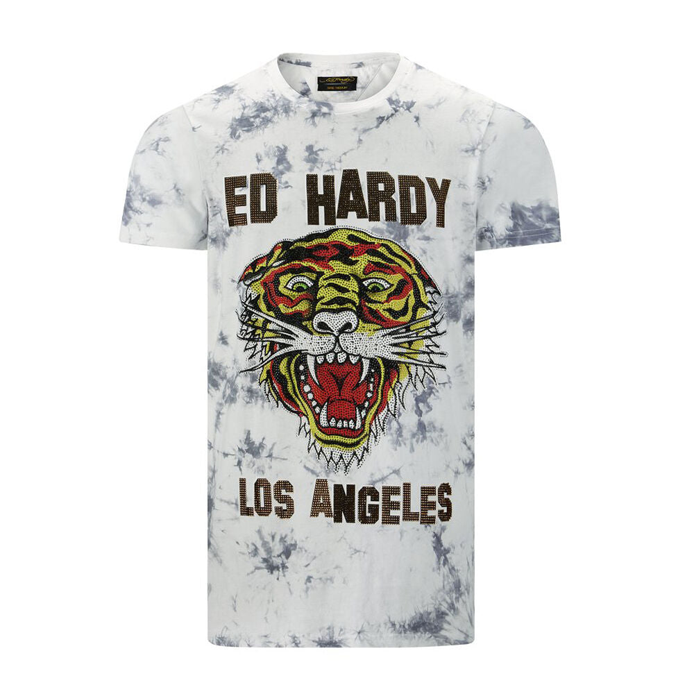 Ed Hardy Los Tigre T-Shirt White