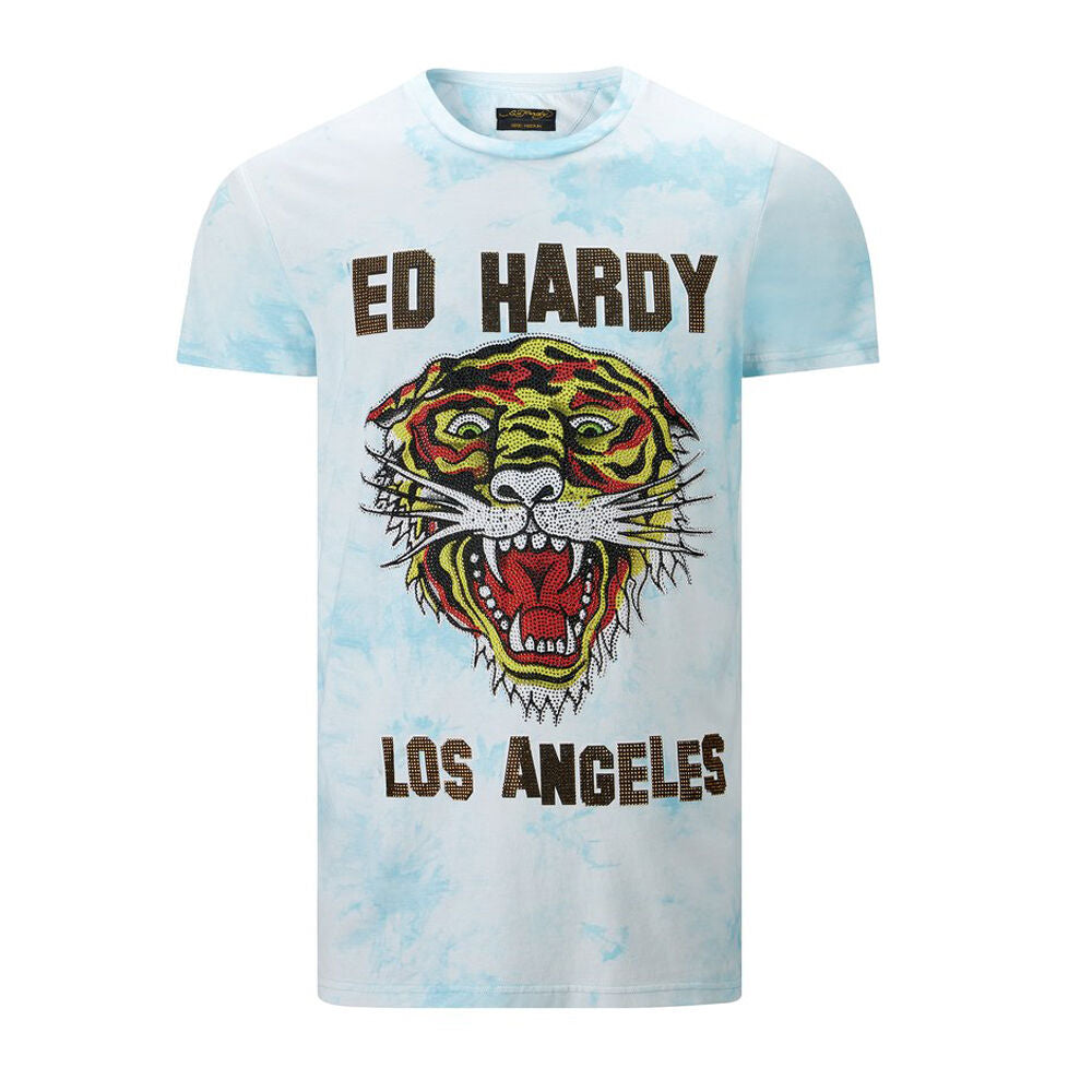 Ed Hardy Los Tigre T-Shirt Turquesa