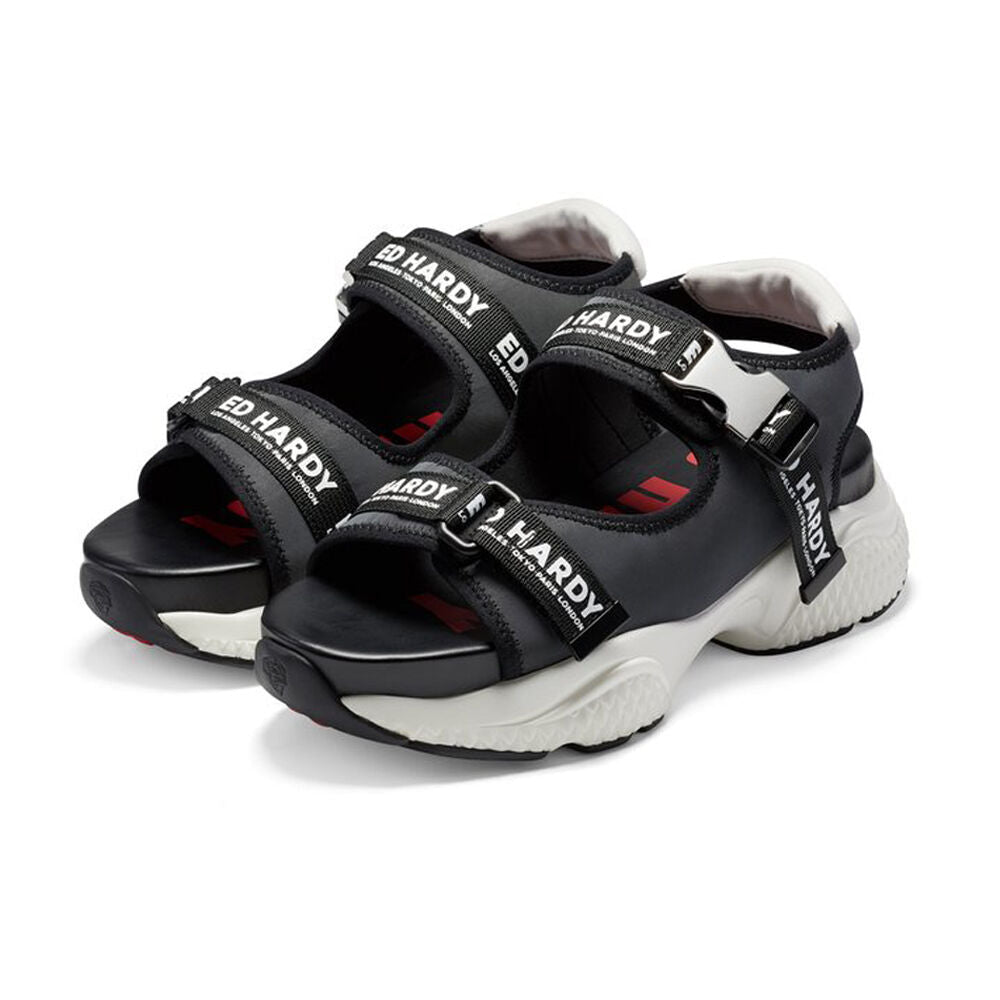 Ed Hardy Aqua Sandal Iridescent Charcoal