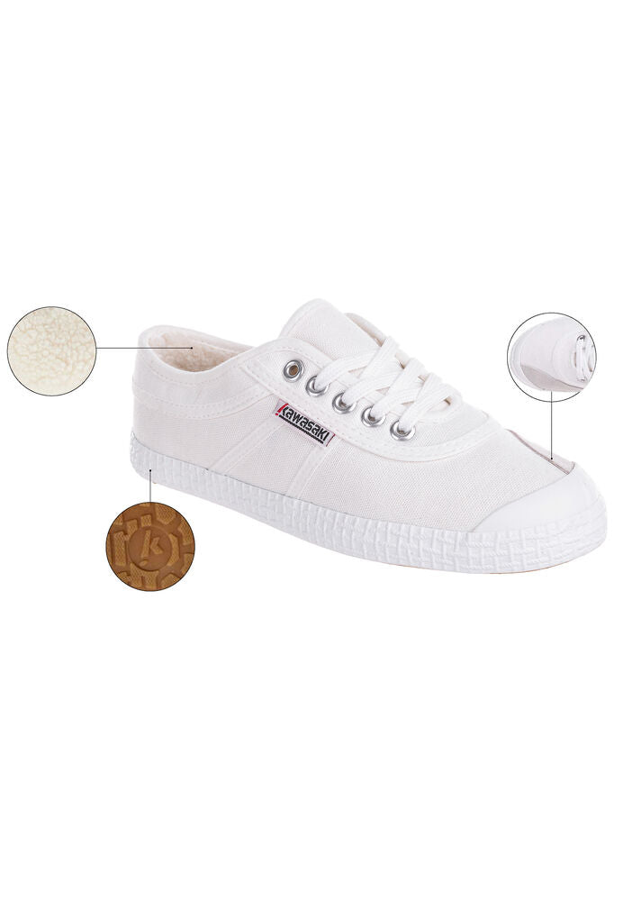 Kawasaki Original Teddy Canvas Shoe K204501 1002 White