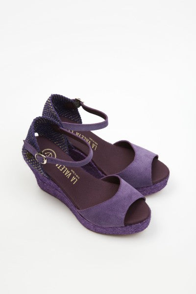 La Valeta Charlene Peep Toe Morado