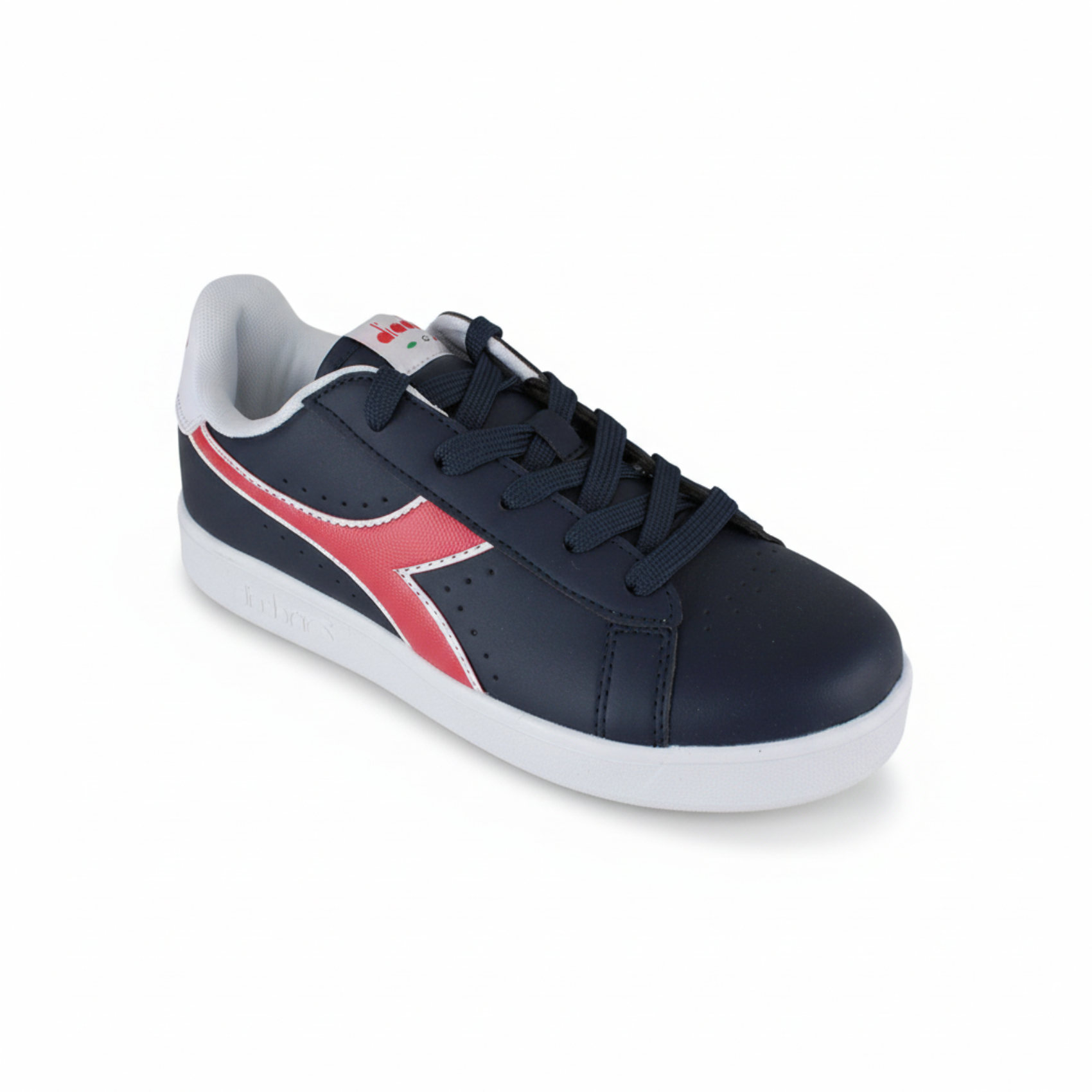 Diadora Game P Gs 101.173323 01 C8594 Black iris/Poppy red/White