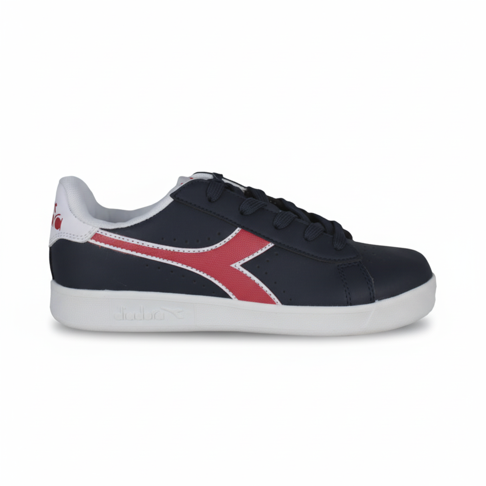Diadora Game P Gs 101.173323 01 C8594 Black iris/Poppy red/White