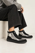 ZAPATILLA BAREFOOT NEGRA DE MUJER CON DETALLES METALIZADOS | 2702 Negro